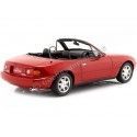 Cochesdemetal.es 1989 Mzda MX-5 Miata Eunos Roadster Rojo 1:18 Kyosho Samurai KSR18031RB