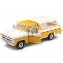 CARSDEMETAL.ES 1976 Ford F-100 Pickup avec pont de luxe jaune / beige 1:18 Greenlight 13621