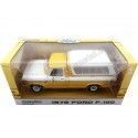 CARSDEMETAL.ES 1976 Ford F-100 Pickup avec pont de luxe jaune / beige 1:18 Greenlight 13621