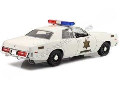 1975 Dodge Coronet "Sheriff del Condado de Hazzard" Blanco 1:24 Greenlight 84104 Cochesdemetal.es 2