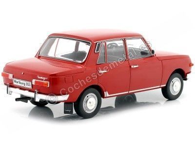 Cochesdemetal.es 1966 Wartburg 353 Rojo Oscuro 1:24 WhiteBox 124108 2