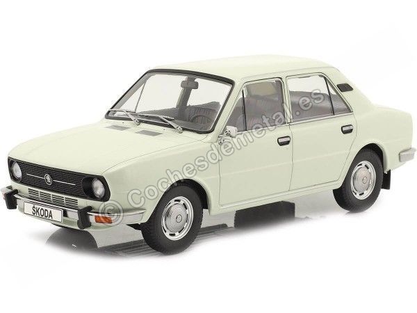 Cochesdetal.es 1976 Skoda 105L Blanco (Skoda Color 1001) 1:18 Triple-9 1800271