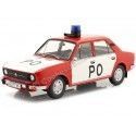 CARSDEMETAL.ES 1976 Skoda 105L "Brigade brigade" rouge / blanc 1:18 Triple-9 1800273