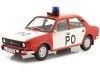 CARSDEMETAL.ES 1976 Skoda 105L "Brigade brigade" rouge / blanc 1:18 Triple-9 1800273