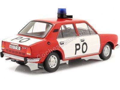 CARSDEMETAL.ES 1976 Skoda 105L "Brigade brigade" rouge / blanc 1:18 Triple-9 1800273 2