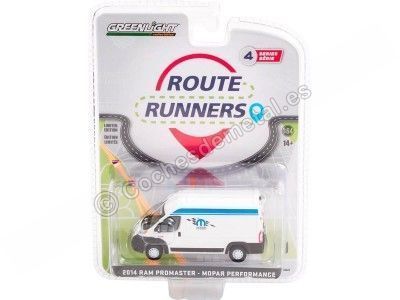 Cochesdemetal.es 2014 Furgoneta Dodge Ram Promaster Mopar Performance "Route Runners Series 4" 1:64 Greenlight 53040a 2