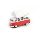 Cochesdemetal.es 1964 Volkswagen Samba Bus + Carpa Para Dormir "The Great Outdoors Series 1" 1:64 Greenlight 38010a