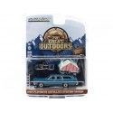 Cochesdemetal.es 1969 Wagon de la station satellite Plymouth + Tienda "The Great Outdoors Series 1" 1:64 Greenlight 38010B