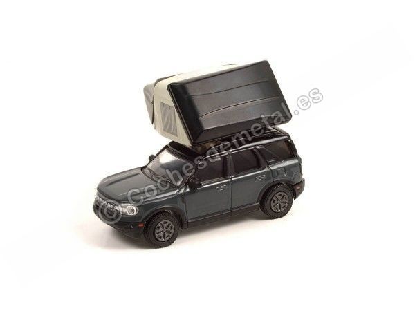 Cochesdemetal.es 2021 Ford Bronco Sport + Tent sur le toit moderne "The Great Outdoors Series 1" 1:64 Greenlight 38010F