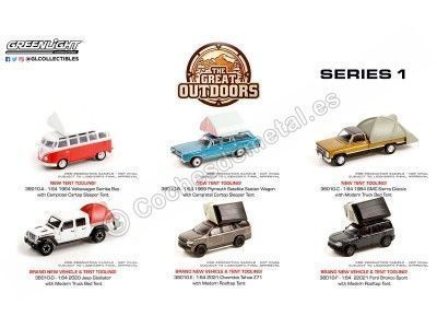 Lote de 6 Modelos "The Great Outdoors Series 1" 1:64 Greenlight 38010 Cochesdemetal.es