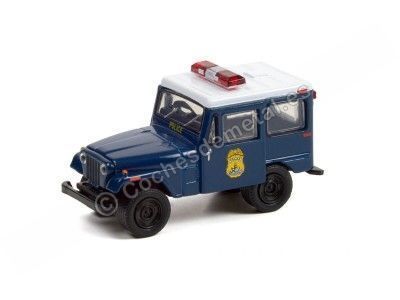 Cochesdemetal.es 1974 Jeep DJ-5 Indianapolis Metropolitan Police Department "Hot Pursuit Series 40" 1:64 Greenlight 42980a