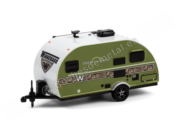 Cochesdemetal.es 2017 Caravana Winnebago Winnie Drop "Hitched Homes Series 10" 1:64 Greenlight 34100C