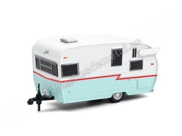 Cochesdemetal.es 1962 Caravana Shasta Airflyte "Hitched Homes Series 10" 1:64 Greenlight 34100E