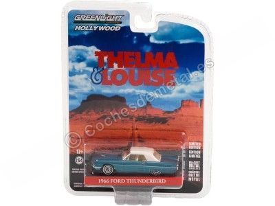 Cochesdemetal.es 1966 Ford Thunderbird Convertible "Hollywood Special Thelma & Louise" 1:64 Greenlight 44945A 2