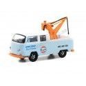 Cochesdemetal.es 1969 Volkswagen Pick-up Con Grua Gulf "Blue Collar Collection Series 10" 1:64 Greenlight 35220B