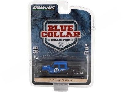 Cochesdemetal.es 2021 Jeep Gladiator Con Cubierta Mopar "Blue Collar Collection Series 10" 1:64 Greenlight 35220F 2