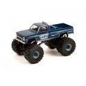 Cochesdemetal.es 1987 Chevy Silverado Monster Truck desperdiçou salários "Kings of Crunch Series 10" 1:64 Greenlight 49100D