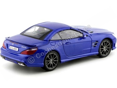 Cochesdemetal.es 2013 Mercedes-Benz SL 63 AMG Hard Top Azul Metalizado 1:18 Maisto Premiere 36199 2