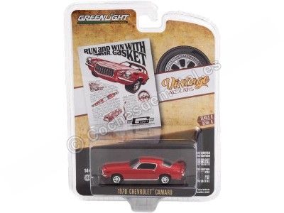 Cochesdemetal.es 1970 Chevrolet Camaro "Vintage Ad Cars Series 6" 1:64 Greenlight 39090b 2