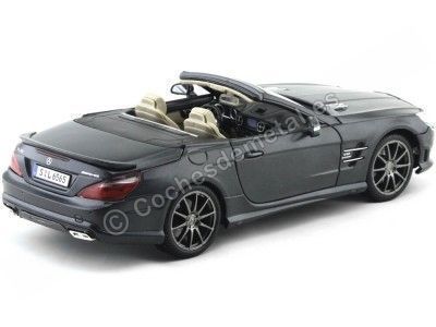 Cochesdemetal.es 2013 Mercedes-Benz SL 65 AMG V12 Biturbo Cabrio Gris 1:18 Maisto Premiere 36198 2