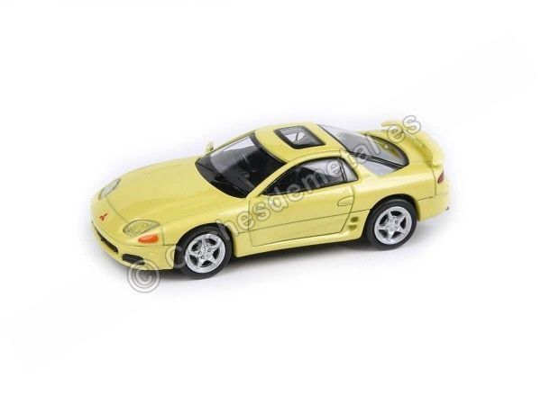 Cochesdemetal.es 1994 Mitsubishi 3000gt GTO Martinique Perle jaune 1:64 Modèles de paragon 55137