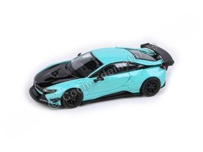 Cochesdemetal.es 2018 Liberty Walk BMW i8 Peppermint vert / noir 1:64 Modèles Paragon 55143