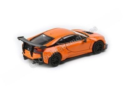 Cochesdemetal.es 2018 Liberty Walk BMW i8 Orange 1:64 Paragon Models 55144 2