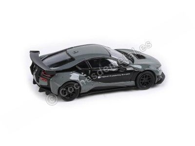 Cochesdemetal.es 2018 Liberty Walk BMW i8 Gray / Black 1:64 Paragon Models 55146 2