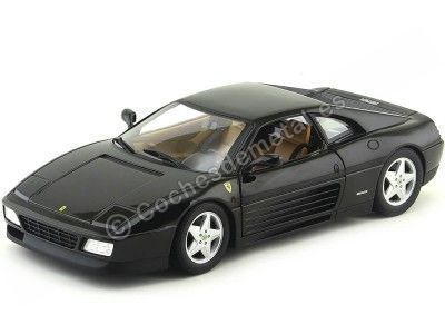 1990 Ferrari 348 TB Negro Metalizado 1:18 Hot Wheels X5530 Cochesdemetal.es