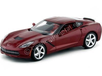 Cochesdemetal.es 2014 Chevrolet Corvette C7 Stingray Granate 1:18 Maisto 31182