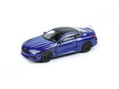 Cochesdemetal.es 2018 BMW M8 Coupe Marina Bay Blue 1:64 Paragon Models 55212