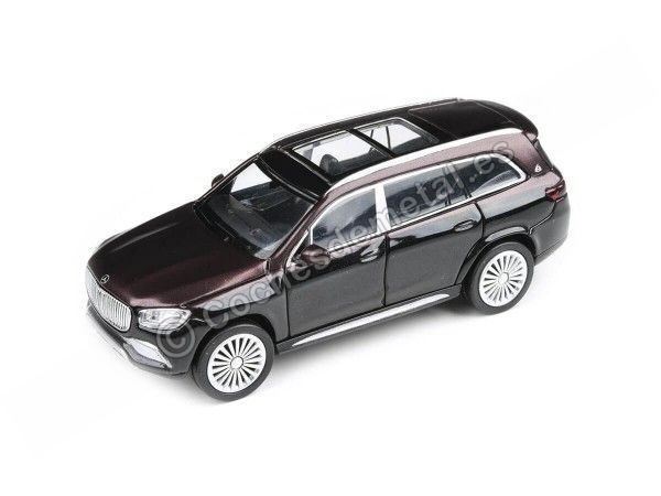 Cochesdemetal.es 2020 Mercedes Maybach GLS 600 Black / Red 1:64 Paragon Models 55304