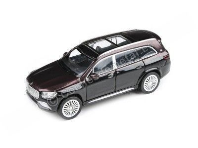 Cochesdemetal.es 2020 Mercedes Maybach GLS 600 Black/Red 1:64 Paragon Models 55304