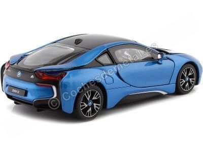 Cochesdemetal.es 2019 BMW i8 Coupe Azul/Negro 1:24 Rastar 56500 2