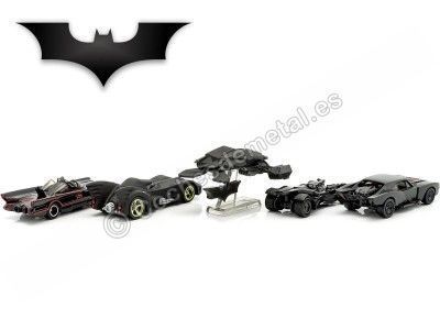 Cochesdemetal.es Set 5 Coches de Batman en Estuche de Lujo 1:64 HotWheels GRM17 2