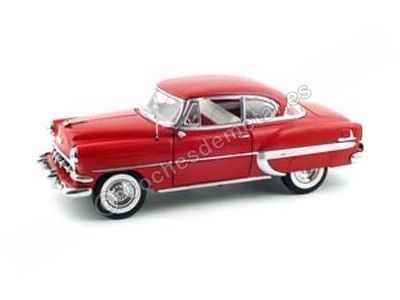 Cochesdemetal.es 1954 Chevrolet Bel Air Hard Top Coupe Romany Red 1:18 Sun Star 1700