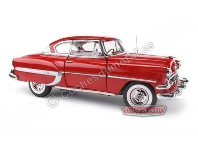 Cochesdemetal.es 1954 Chevrolet Bel Air Hard Top Coupe Romany Red 1:18 Sun Star 1700 2