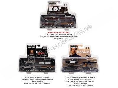 Cochesdemetal.es Lote de 3 Modelos "Hollywood Hitch & Tow Series 10" 1:64 Greenlight 31130 2