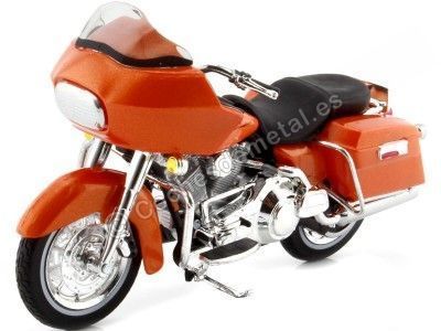 2002 Harley-Davidson FLTR Road Glide Naranja 1:18 Maisto 31360_382 Cochesdemetal.es