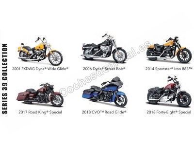 Lote 6 Motocicletas Harley-Davidson 1:18 Maisto 31360 Series 39 Cochesdemetal.es