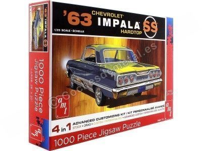 Cochesdemetal.es 1963 Chevrolet Impala Hardtop "Puzle de 1000 Piezas" Amt 04754