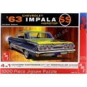 CARSDEMETAL.ES 1963 Chevrolet Impala Hardtop "Puzzle de 1000 pièces" Amt 04754