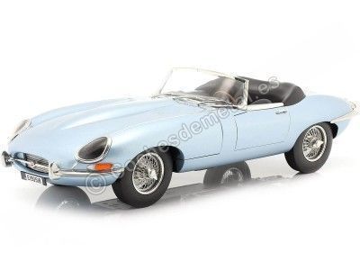 Cochesdemetal.es 1962 Jaguar Type-E Cabriolet Azul Metalizado 1:12 Norev 122722