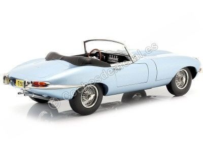 Cochesdemetal.es 1962 Jaguar Type-E Cabriolet Azul Metalizado 1:12 Norev 122722 2