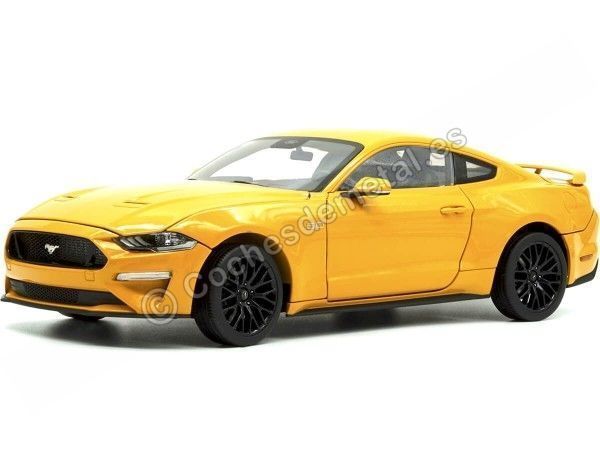 Cochesdemetal.es 2019 Ford Mustang GT 5.0 Coupe Naranja 1:18 Diecast Masters 61001