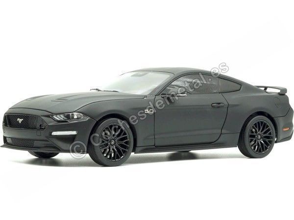 Cochesdemetal.es 2019 Ford Mustang GT 5.0 Coupé Negro Mate 1:18 Diecast Masters 61005