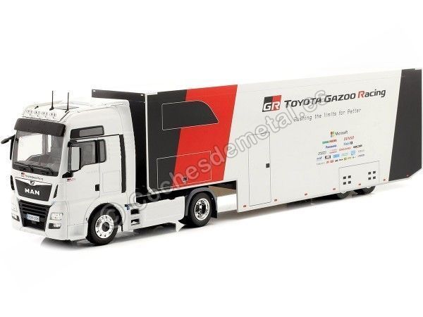 Cochesdemetal.es 2019 Trailer MAN TGX XXL D38 WRC Transport Toyota Gazoo Racing 1:43 IXO Models TTR020