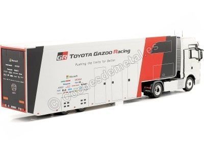 2019 Trailer MAN TGX XXL D38 WRC Transport Toyota Gazoo Racing 1:43 IXO Models TTR020 Cochesdemetal.es 2