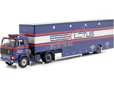 Cochesdemetal.es 1981 Trailer Volvo F89 Race Transport Essex Lotus 1:43 IXO Models TTR021