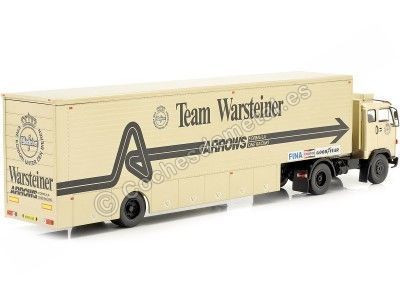 Cochesdemetal.es 1981 Trailer Volvo F89 Race Transport Team F1 Warsteiner Arrows 1:43 IXO Models TTR023 2